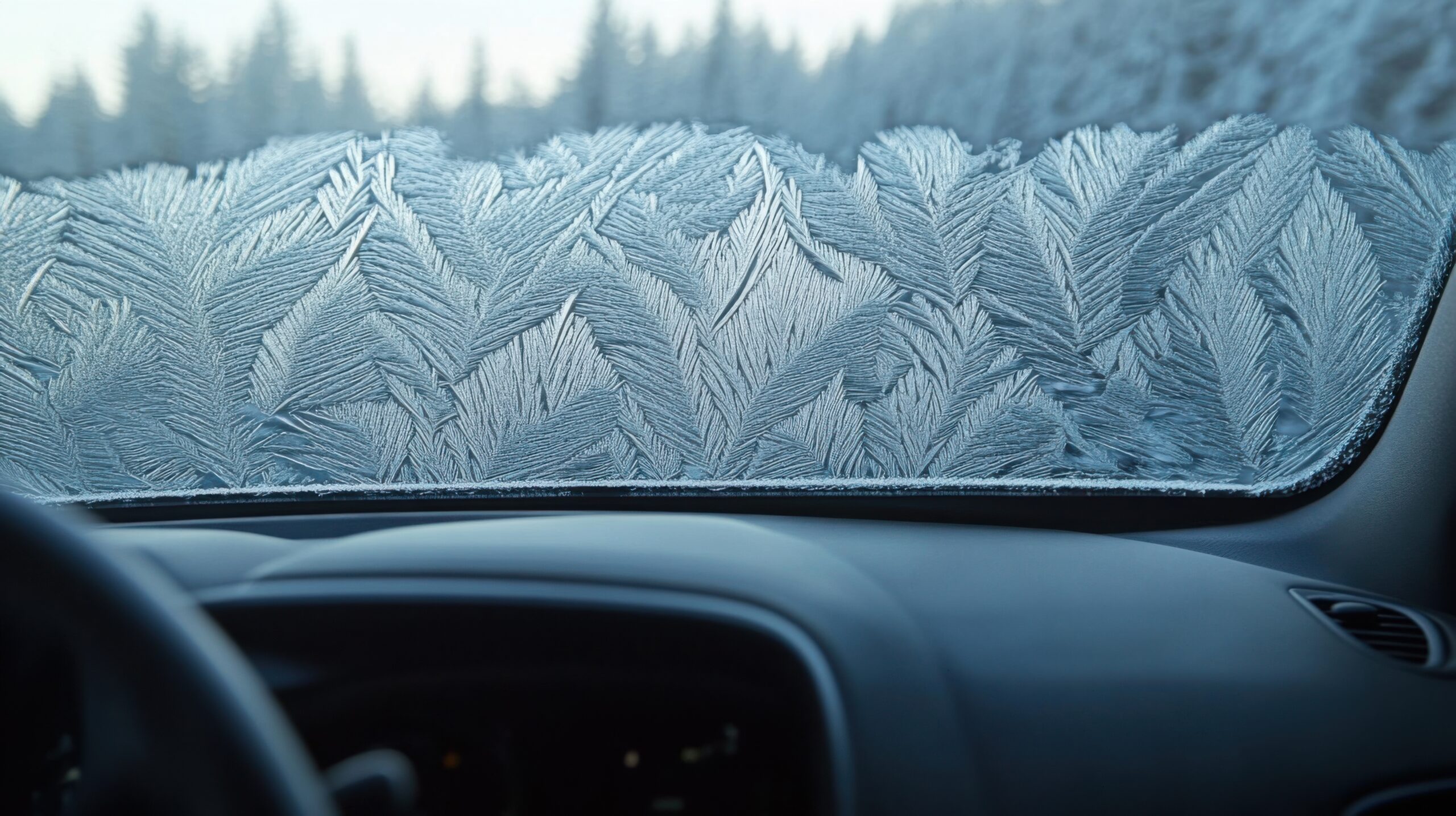 Frost Patterns on Car Window