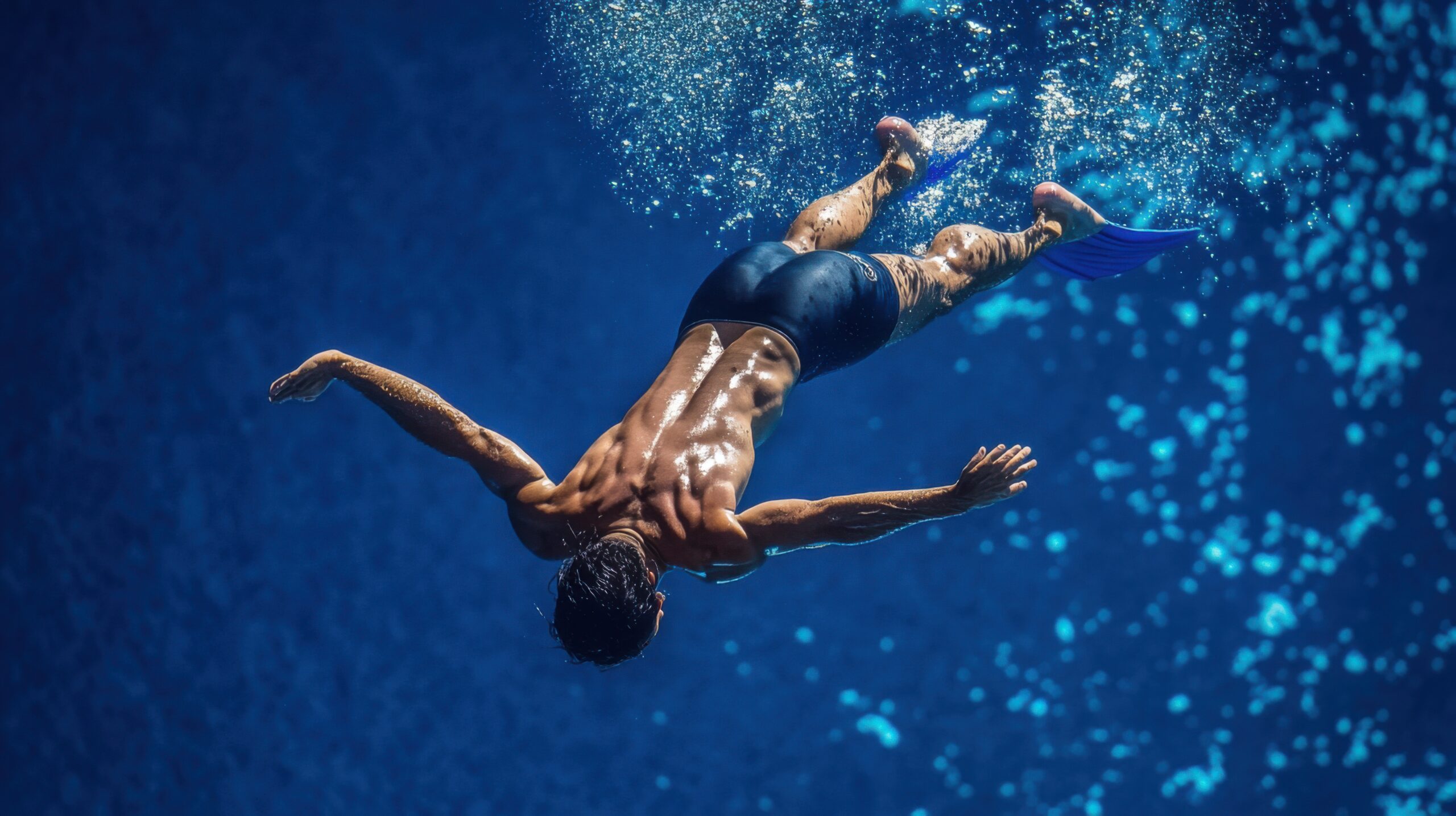 Acrobatic Dive into the Sea