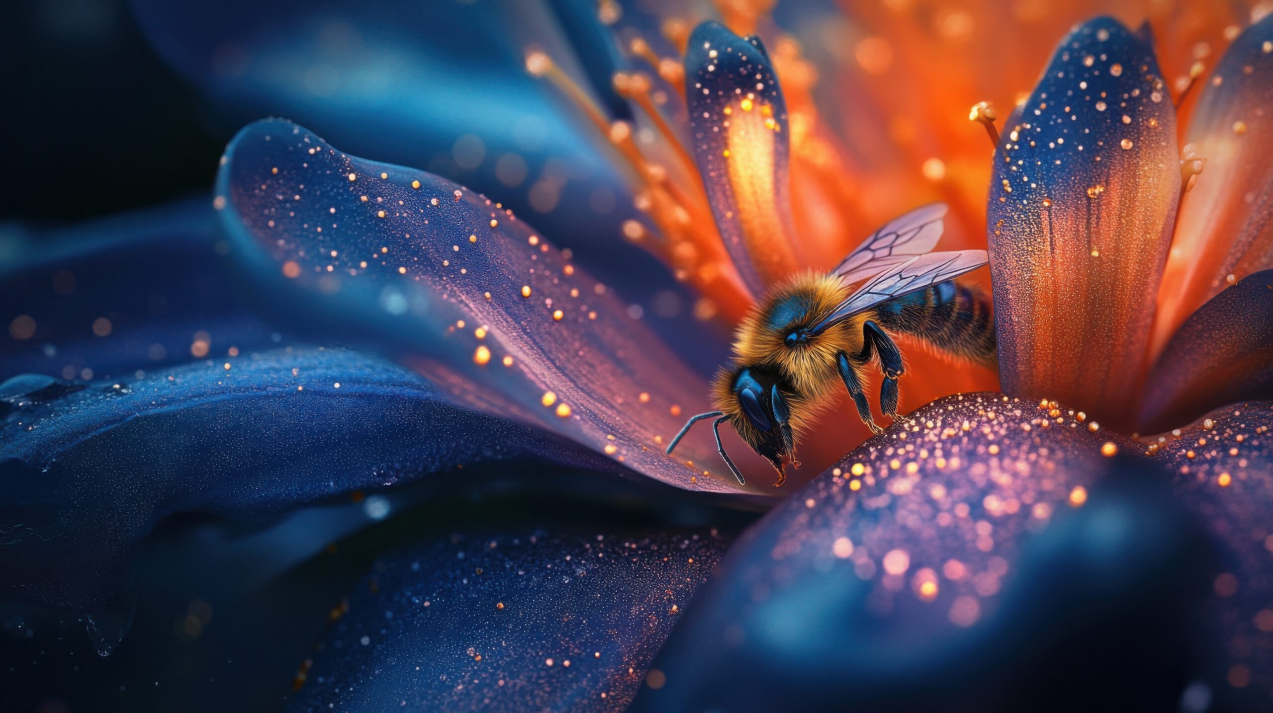 Bee and Flower Harmony