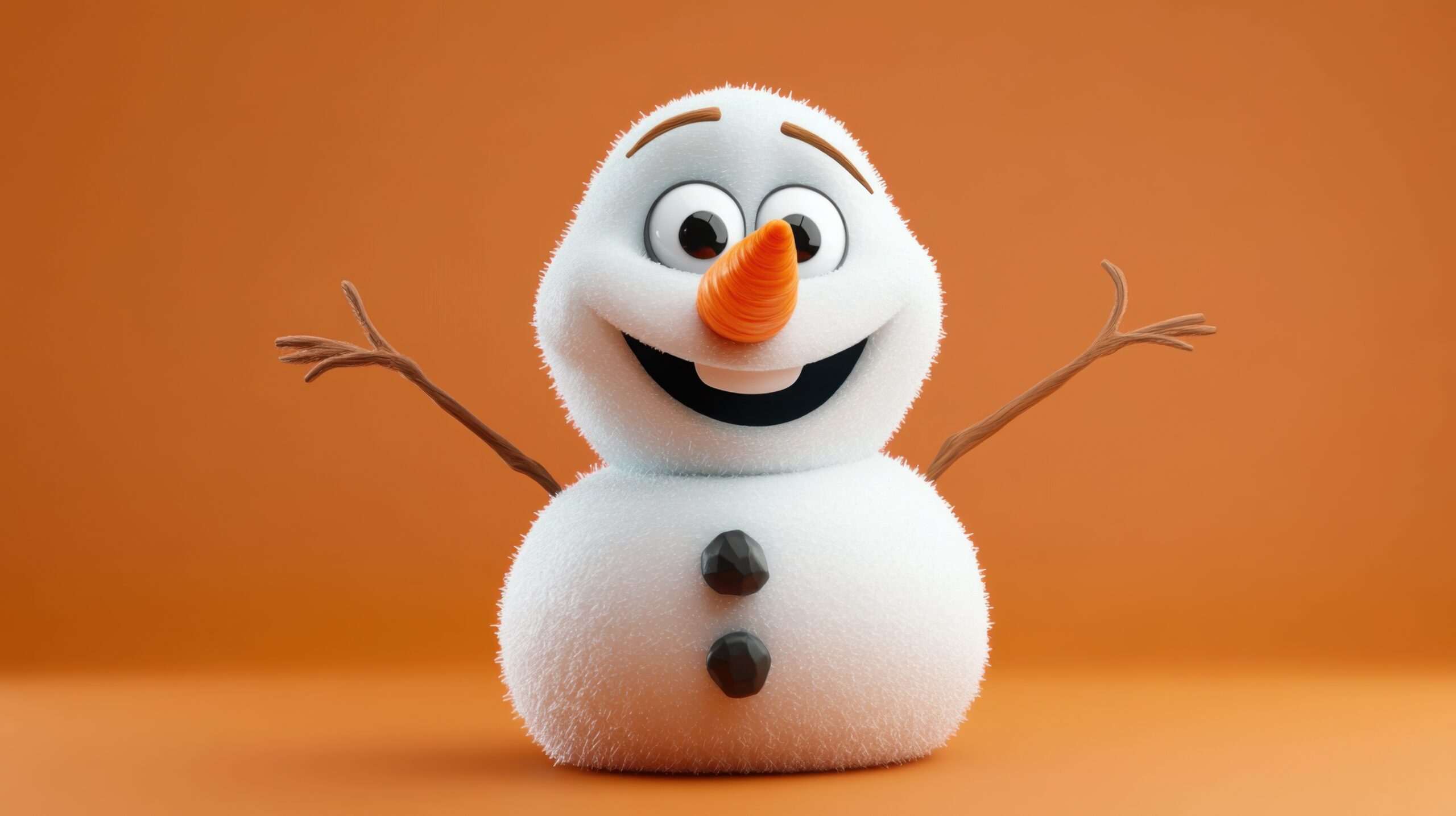 Cheerful Winter Snowman