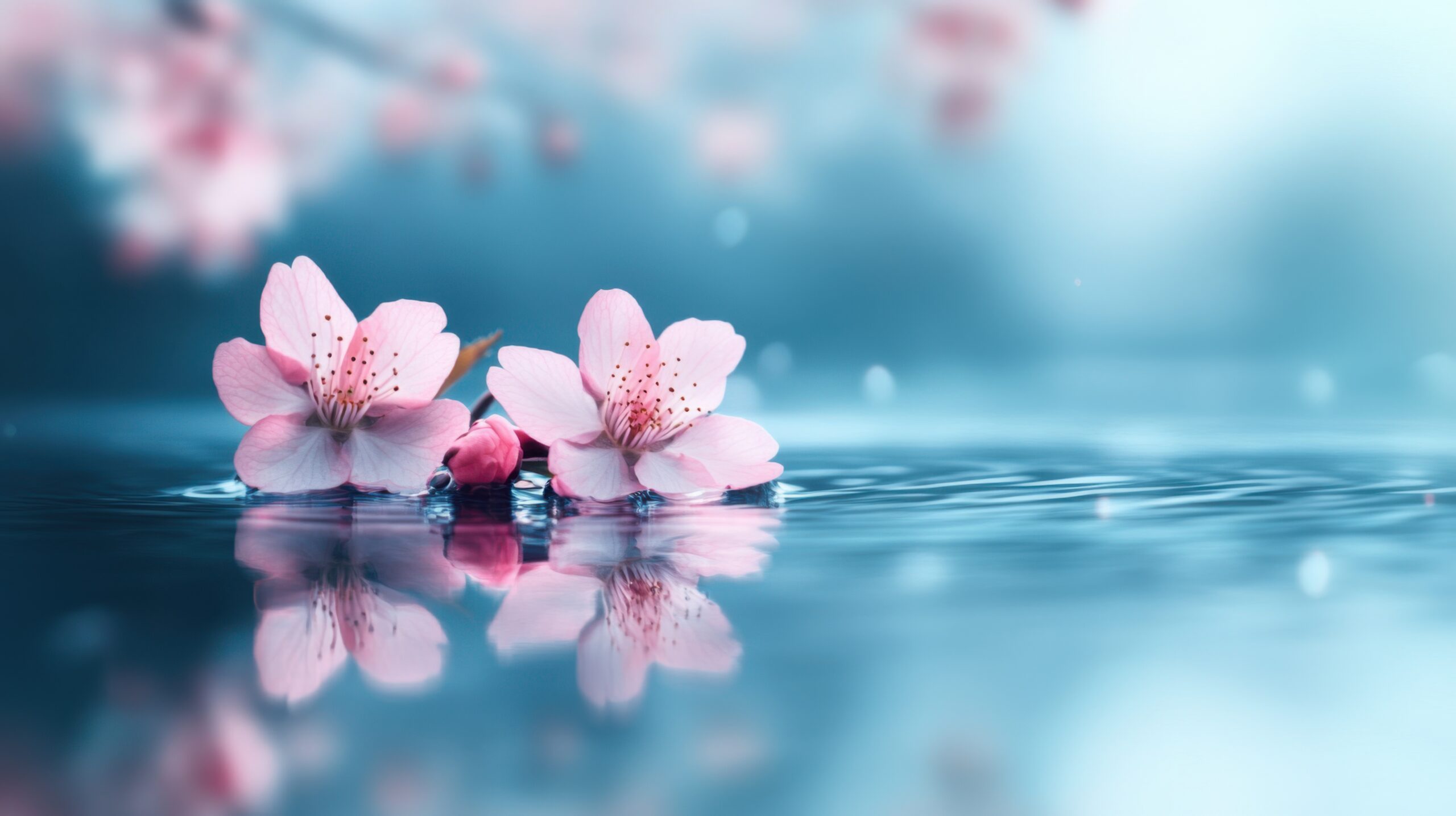 Cherry Blossom Reflections