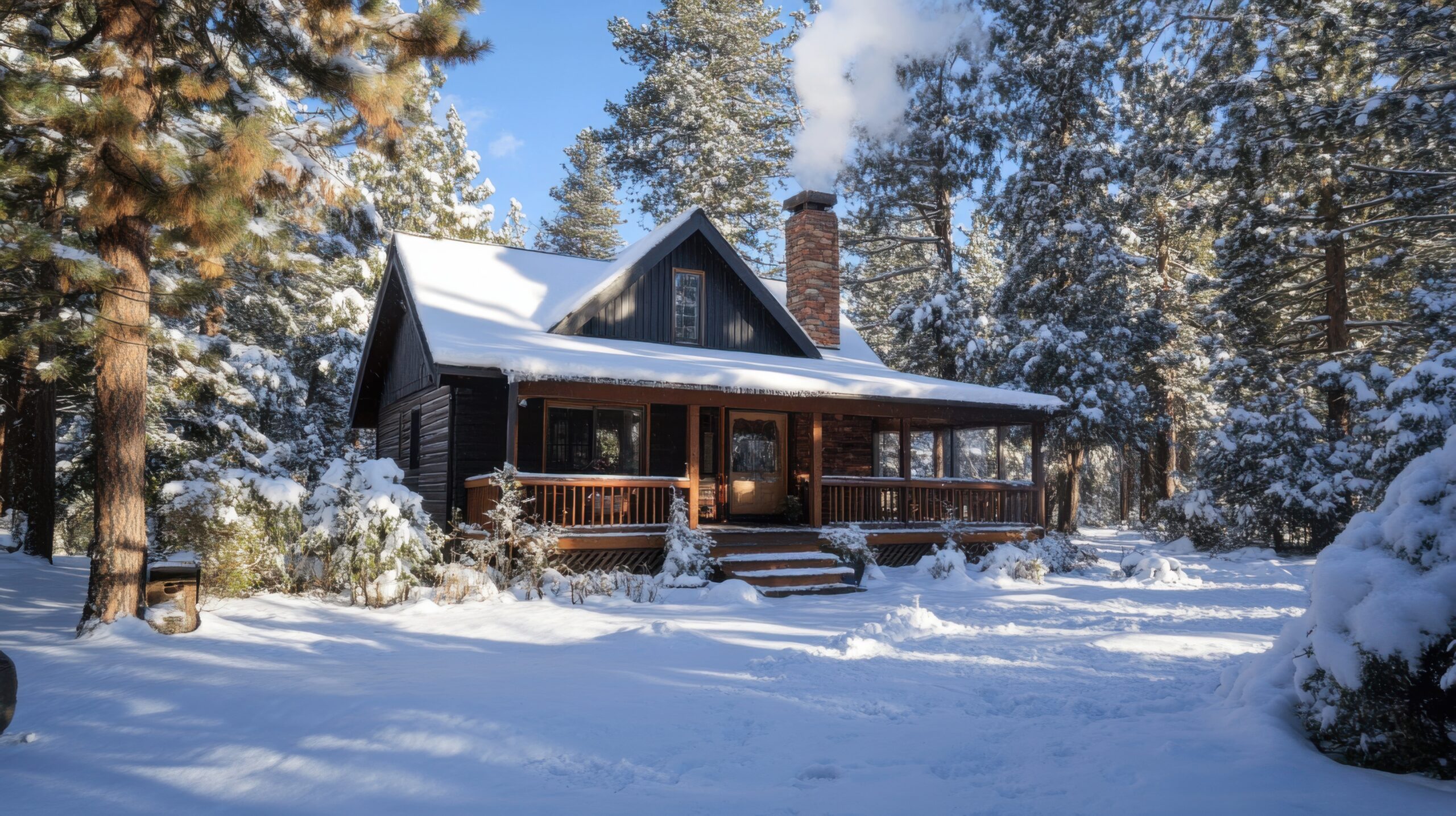 Cozy Cottage in Snowy Pines
