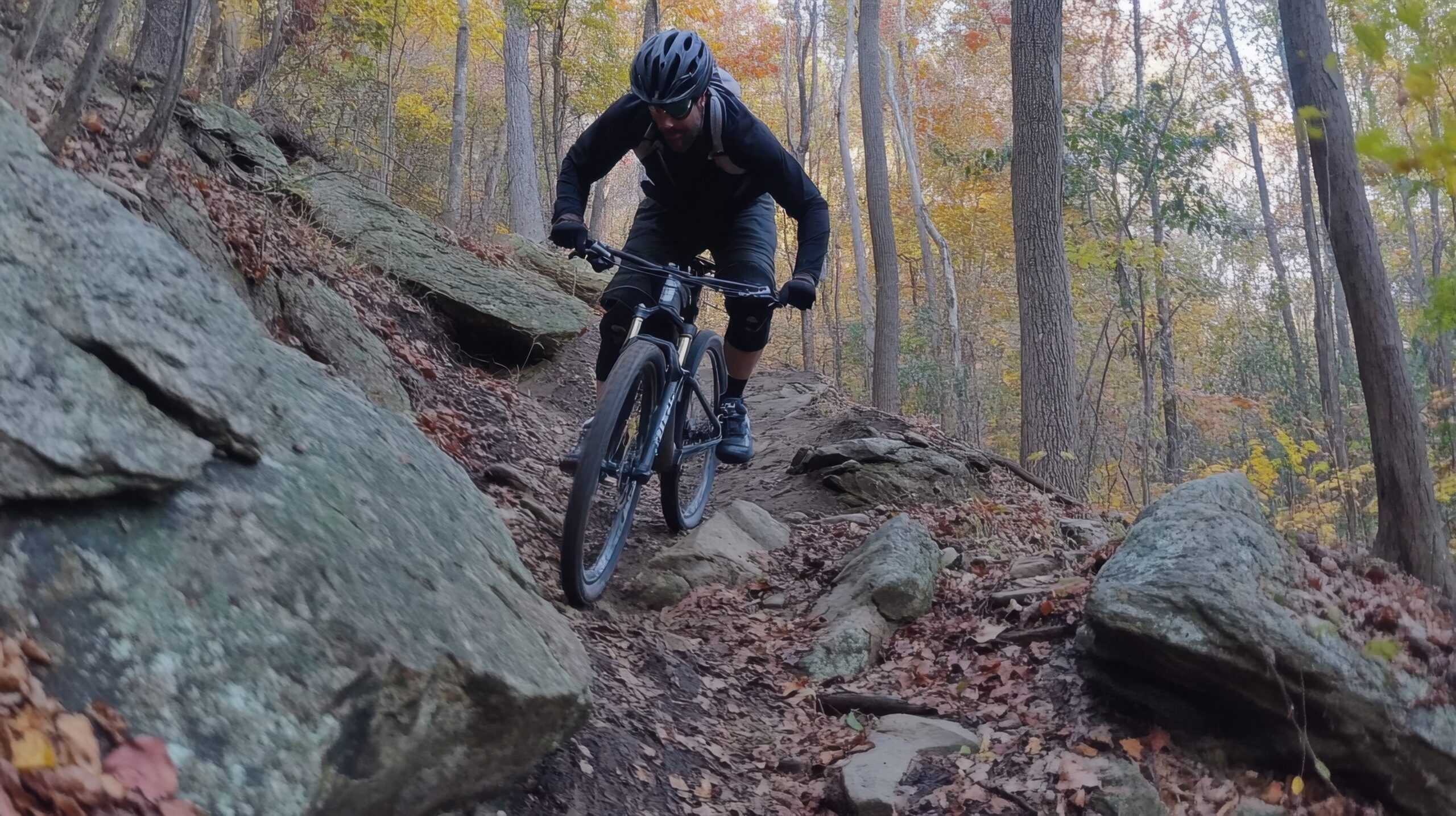 Descent on Rocky Mountain Trail