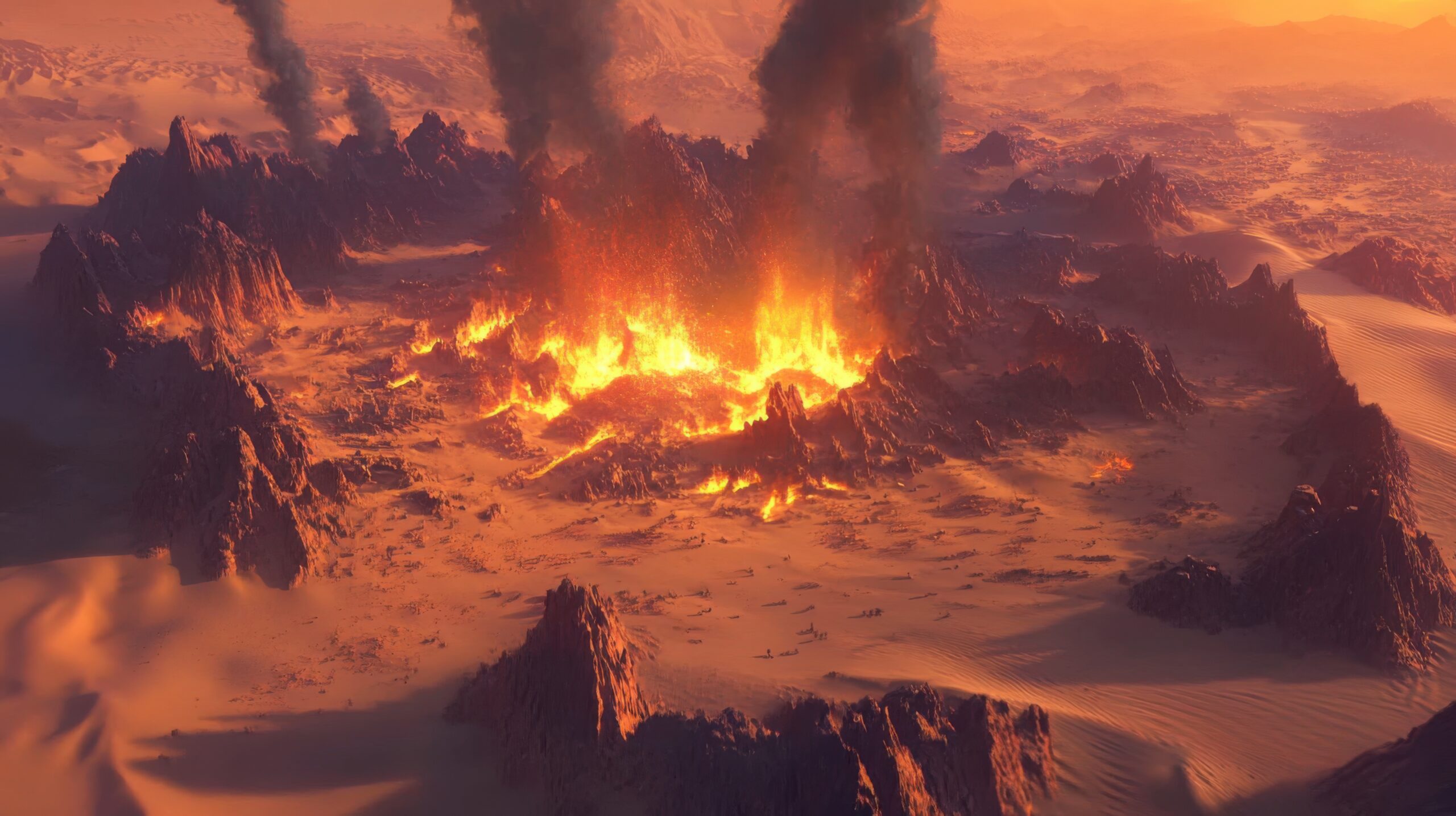 Desert Mirage in Extreme Heat