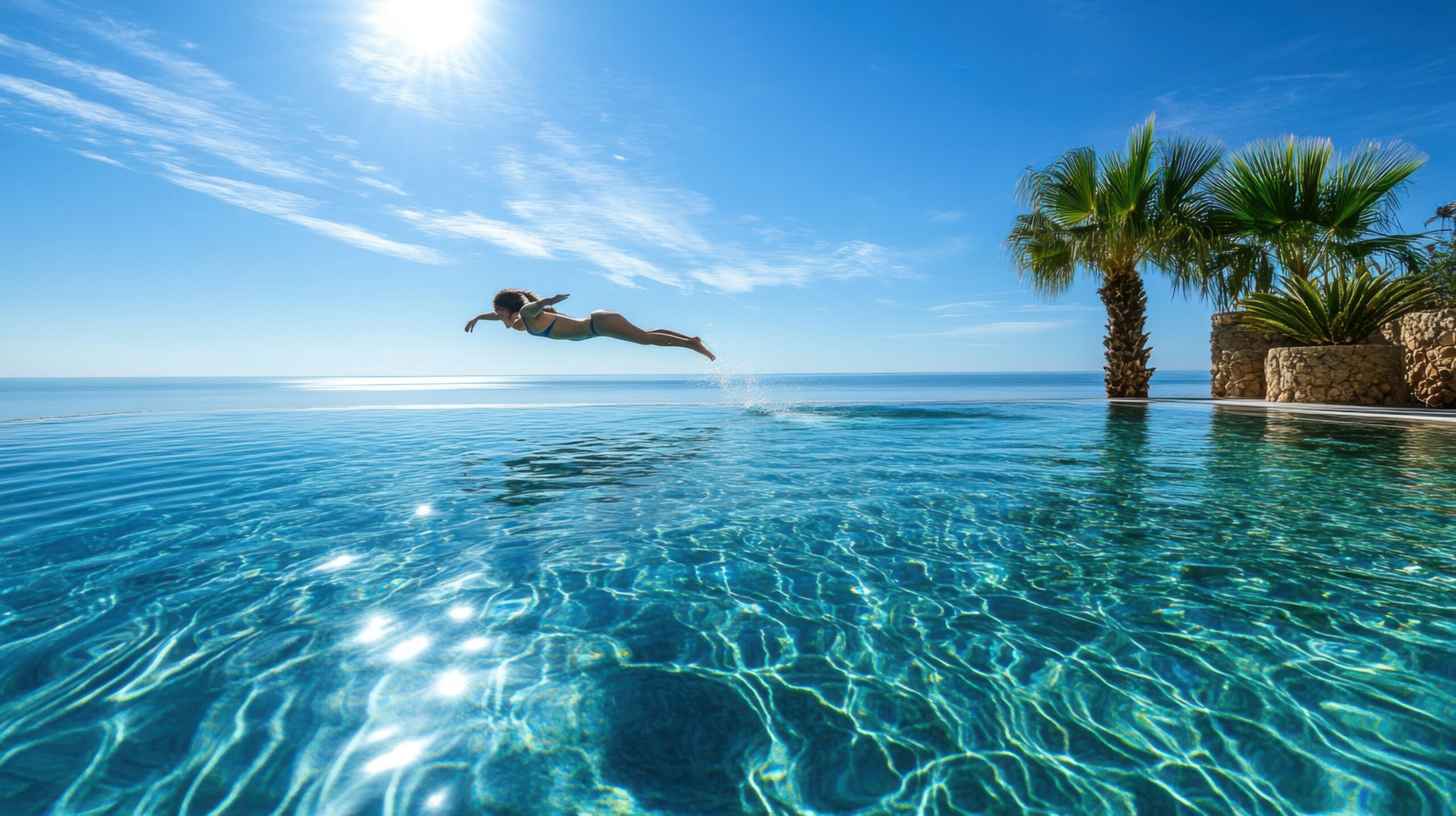 Dive into Crystal-Clear Pool