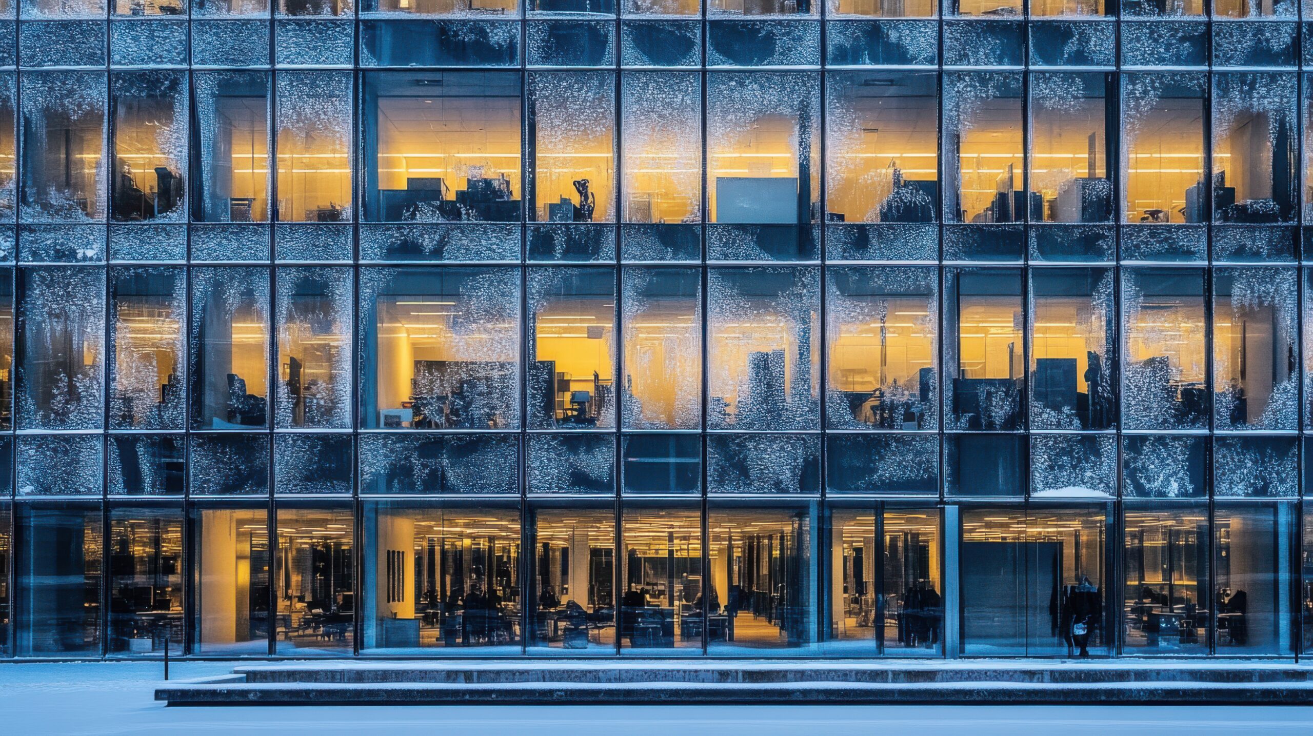 Intricate Ice Patterns on Windows