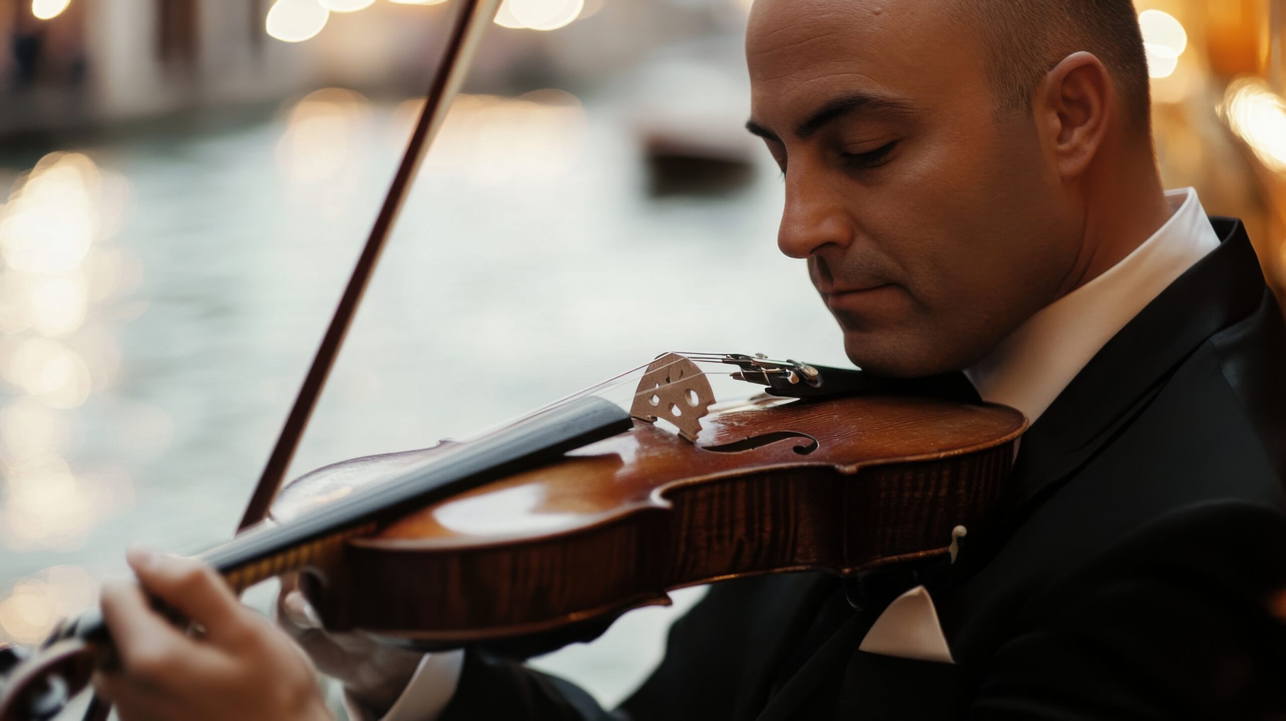 Musician in Gondola