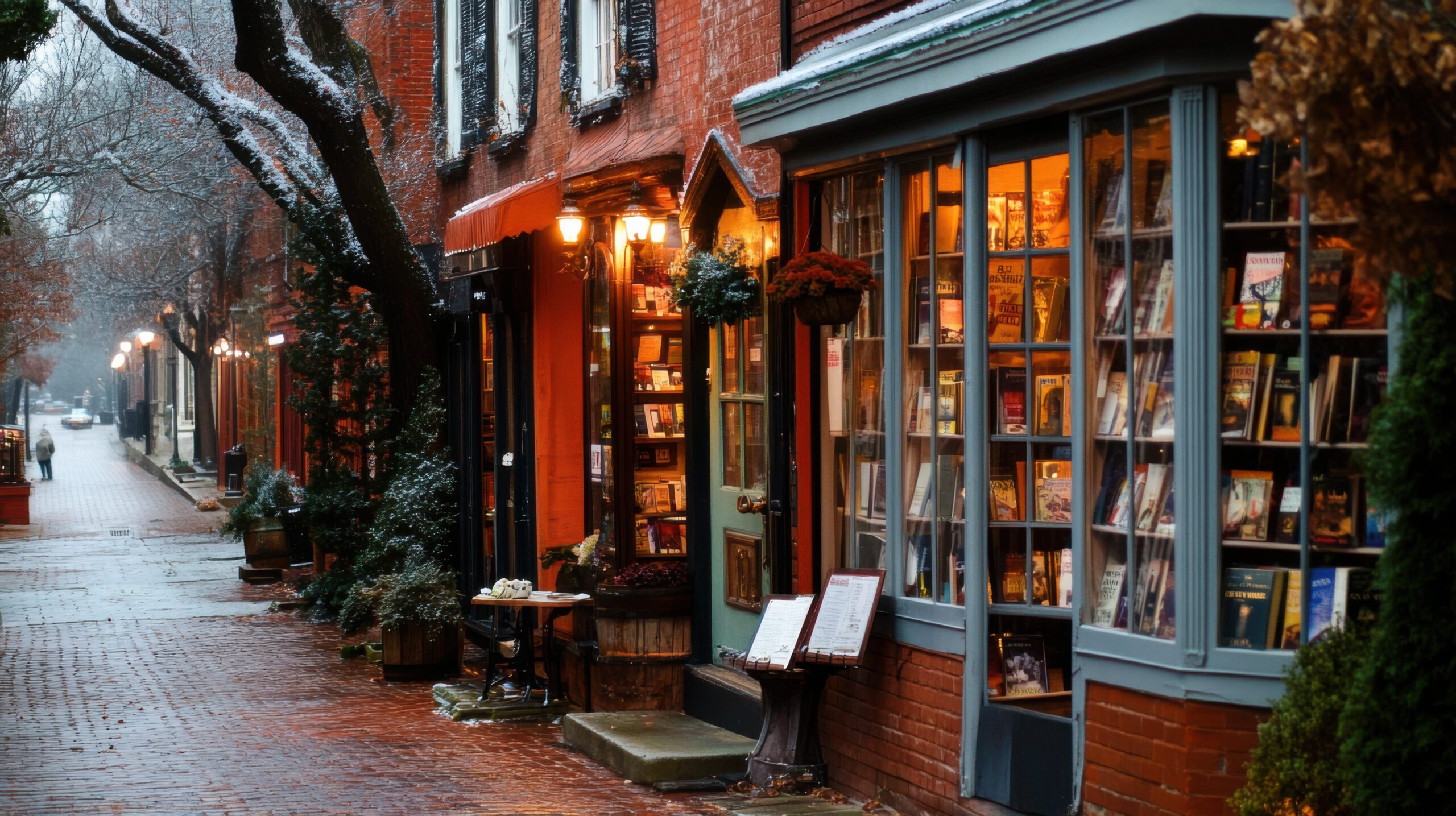 Quaint Bookstore with Cozy Corners