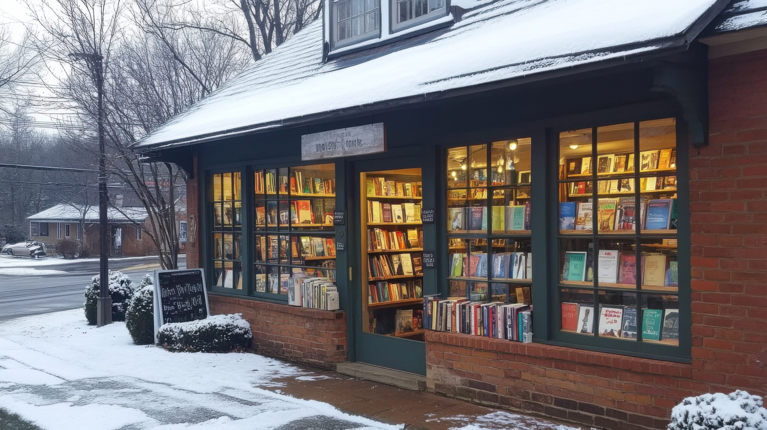Quaint Bookstore with Cozy Corners