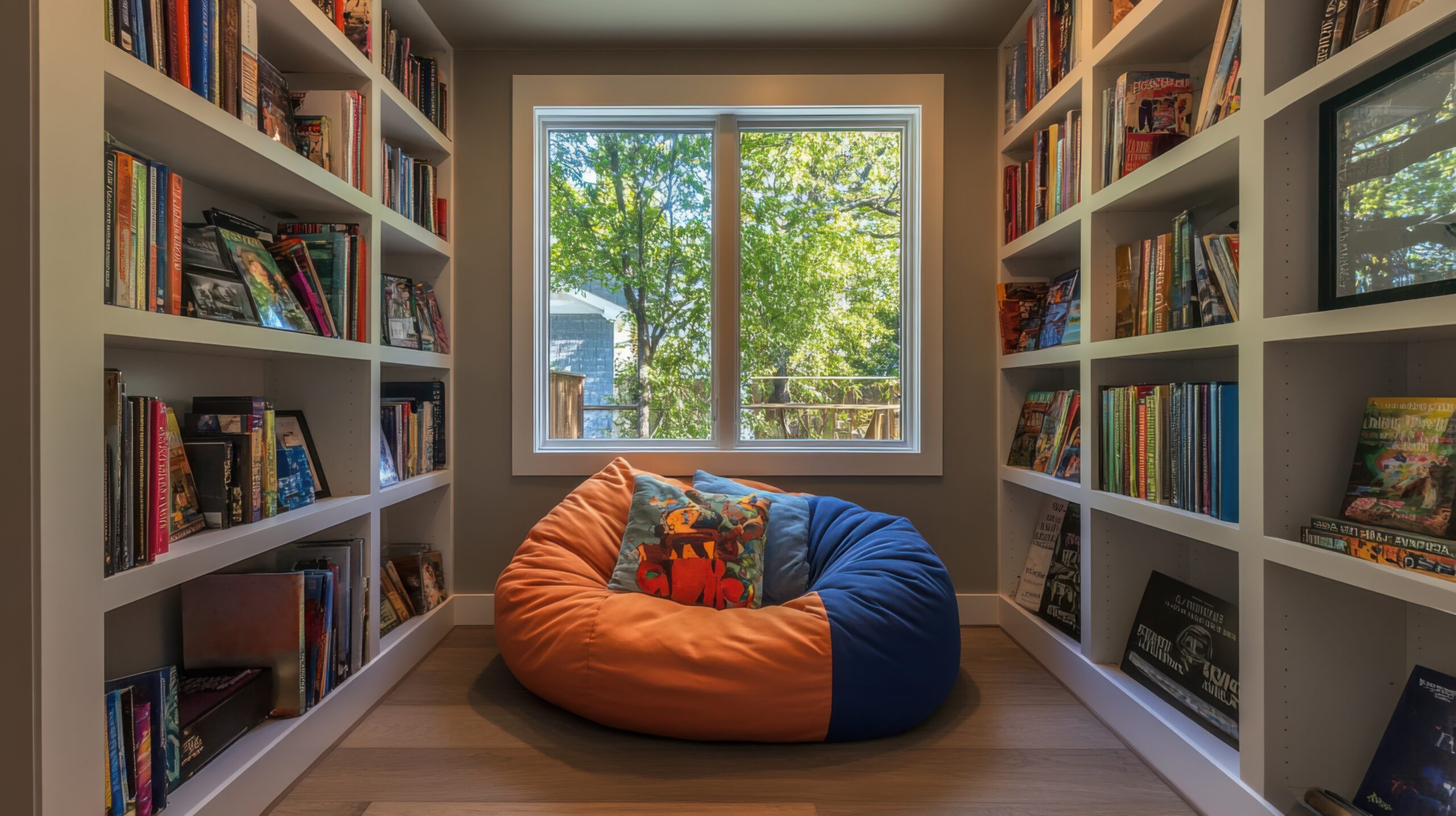 Reading Alcove with Beanbag Chair