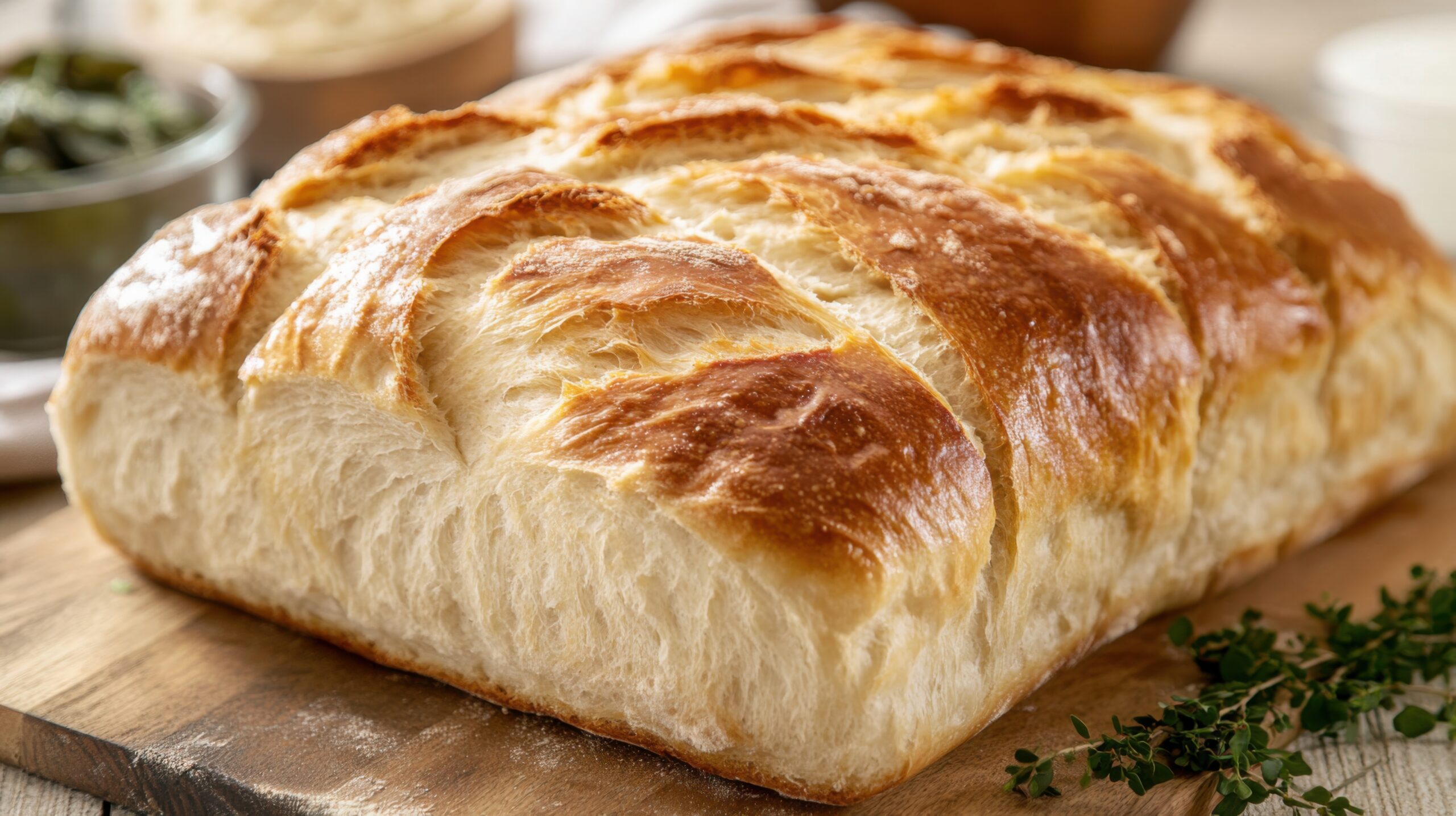 Rustic Sourdough Bread with Thick Crust