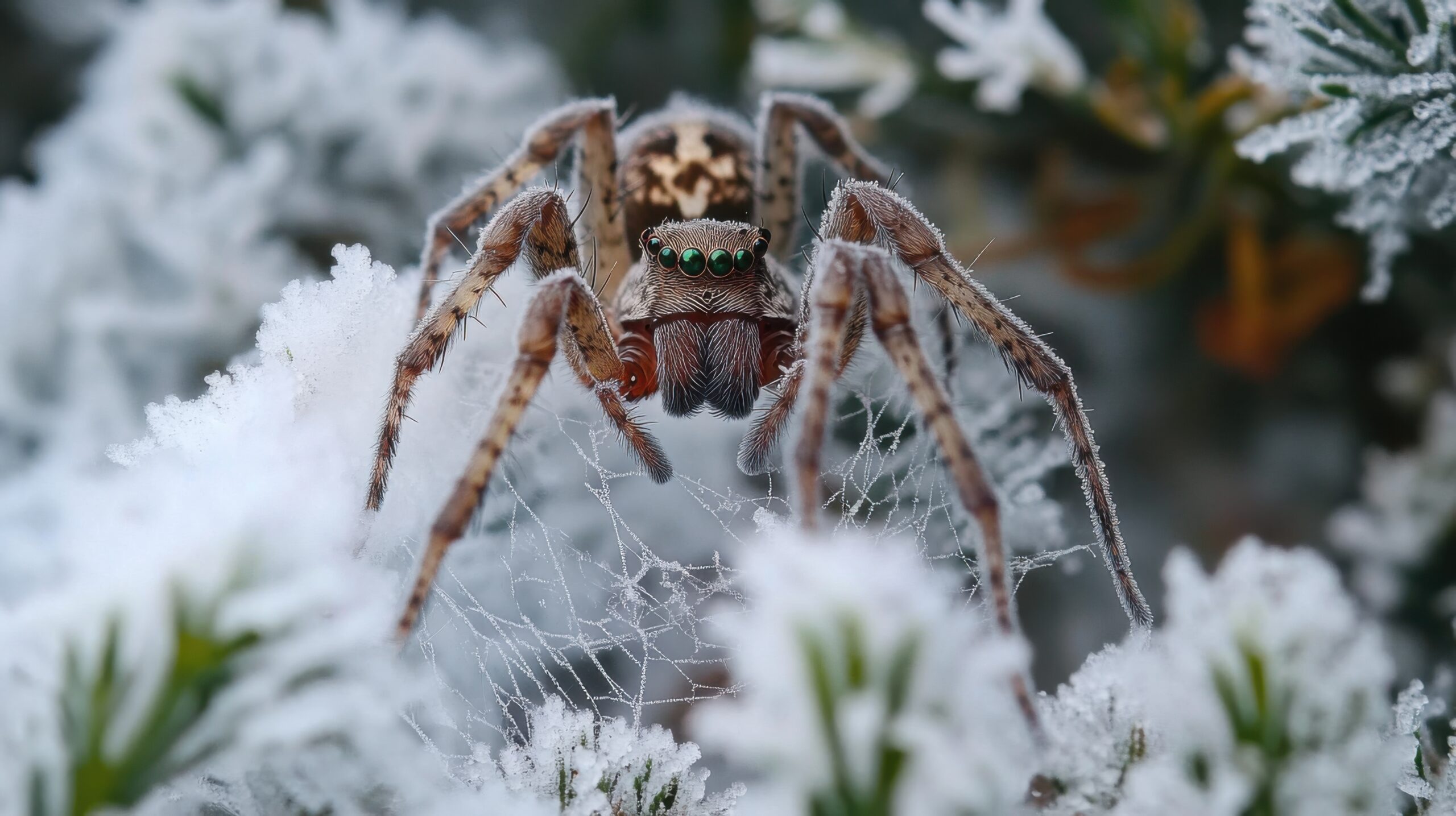 Spider's Icy Web