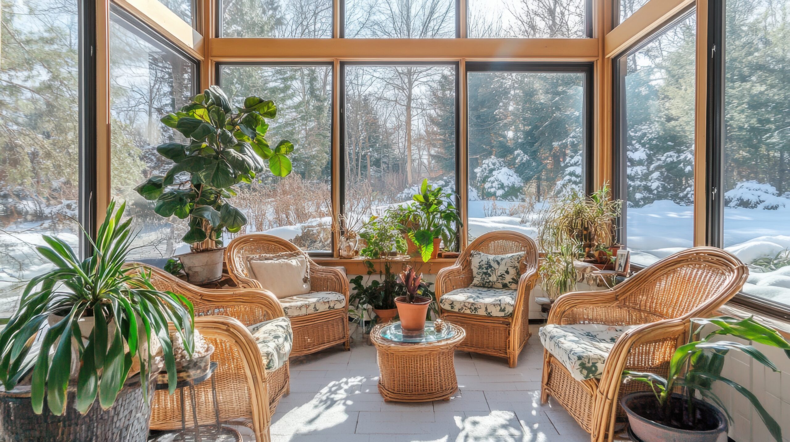 Sunroom with Houseplants