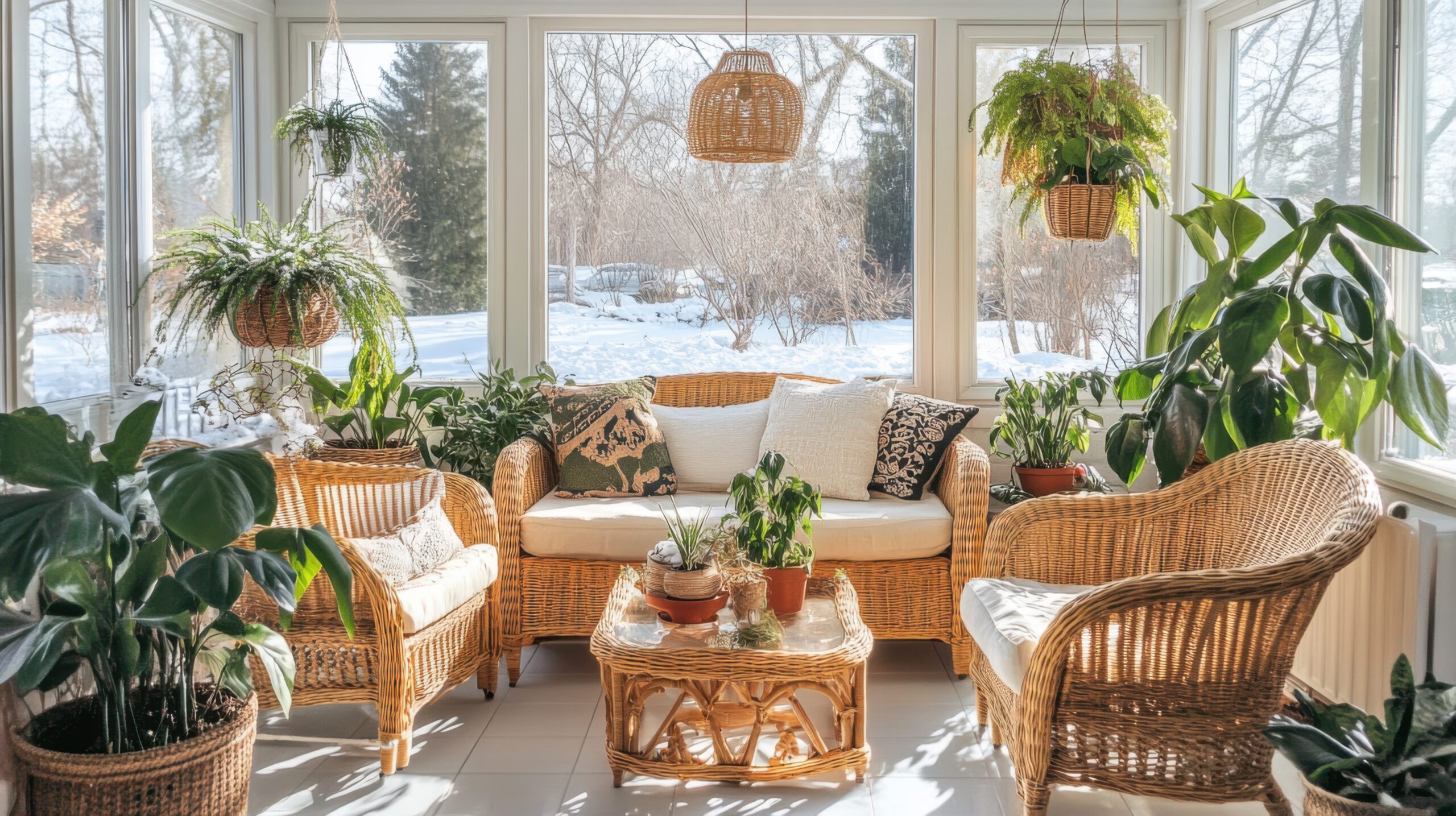 Sunroom with Houseplants