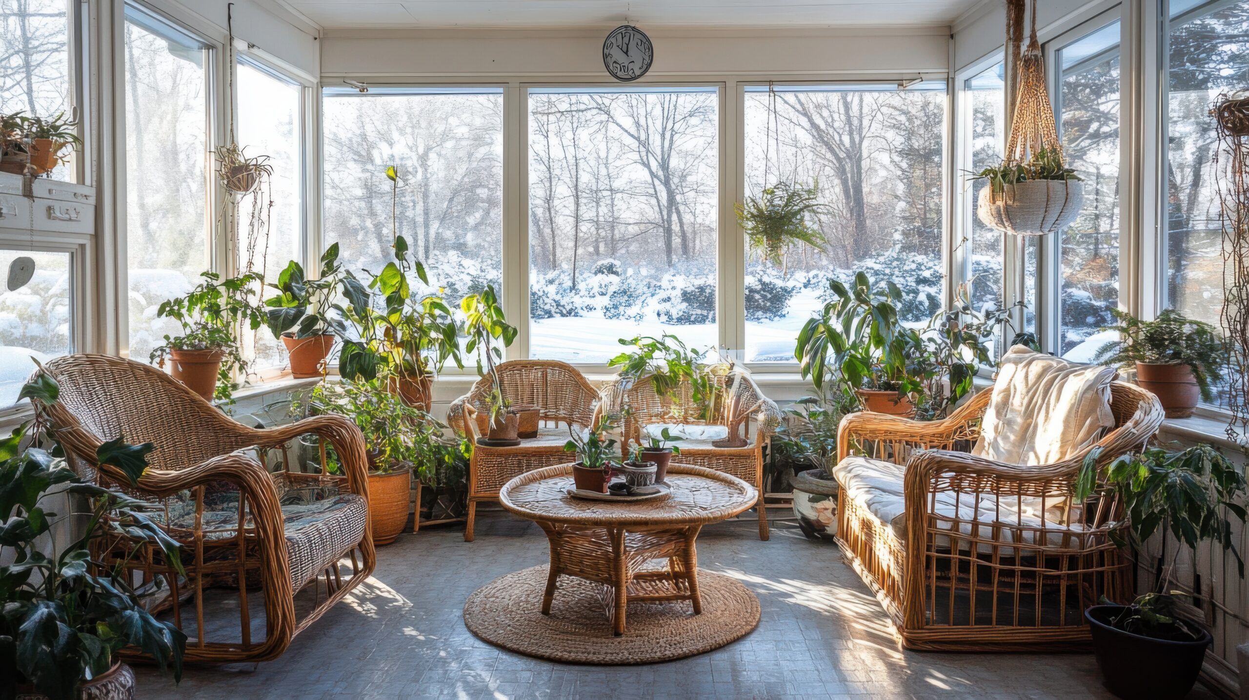 Sunroom with Houseplants