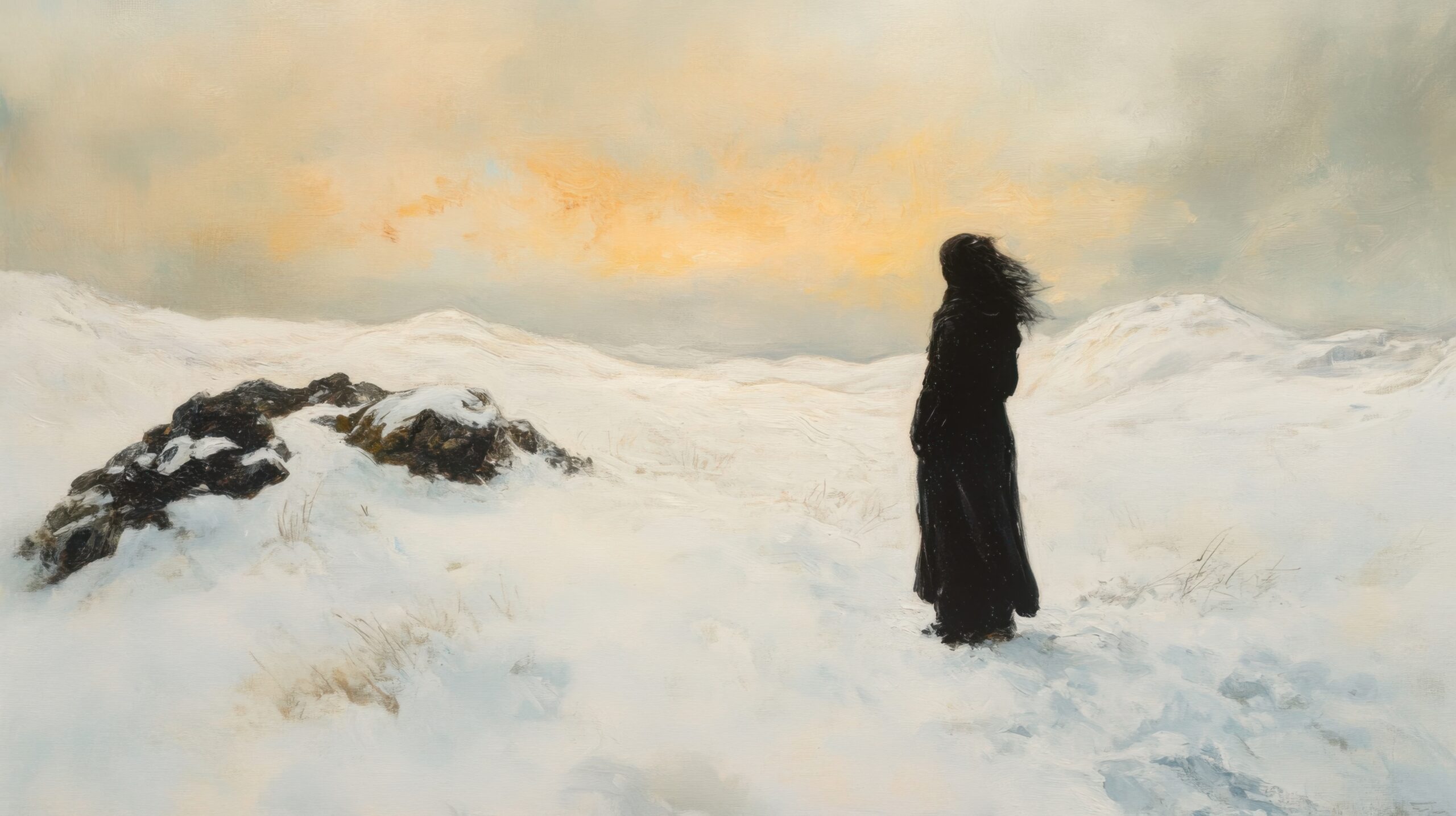 Woman in Snowy Wilderness