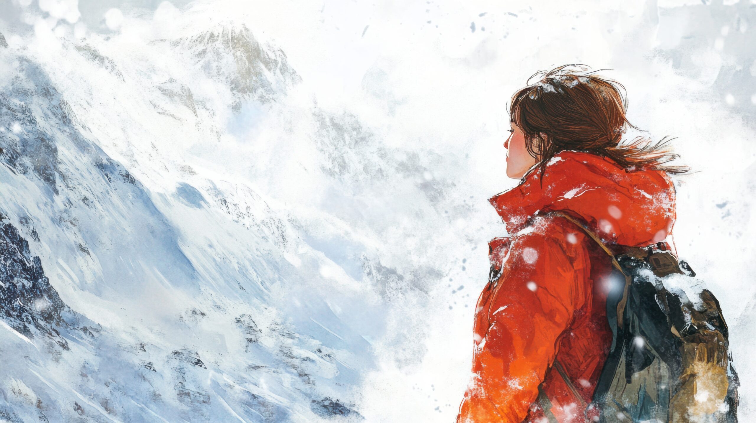 Woman in Snowy Wilderness