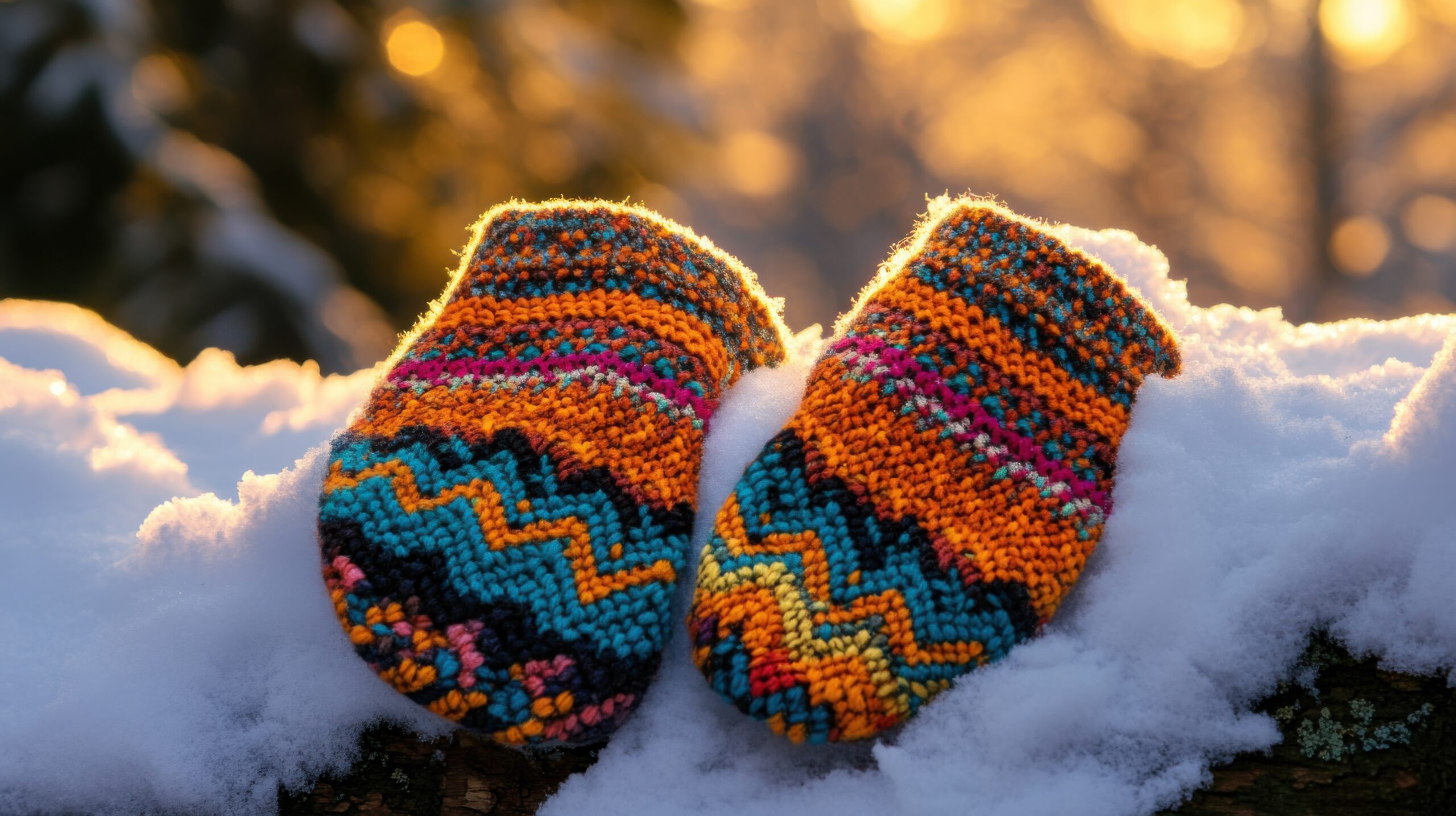 Woven Warmth in Golden Glow