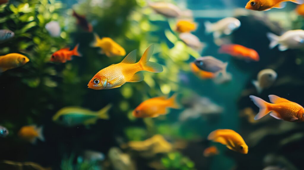 Aquatic Ballet of Aquarium Fish