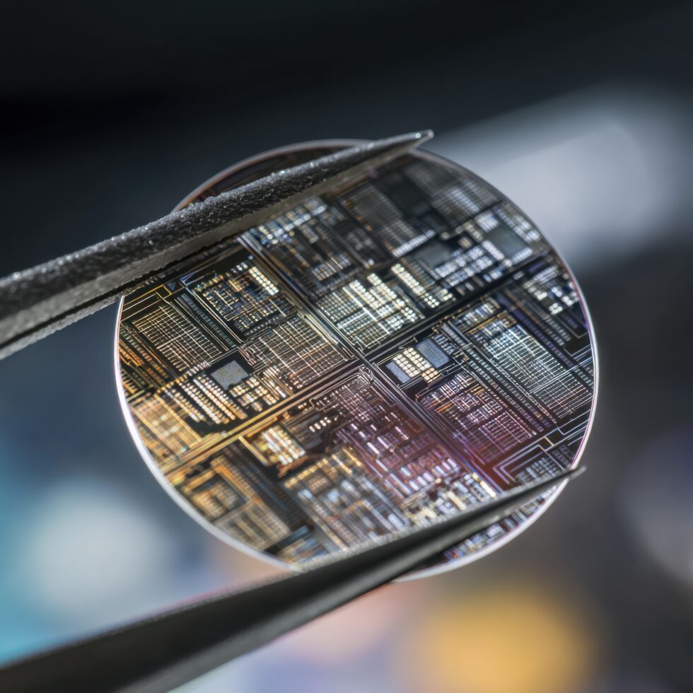 Neural Network Patterns Etched Onto A Hyper Realistic Silicon Disc ...
